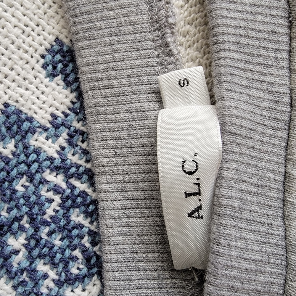 ALC One Shoulder Puff Sleeve Sweatshirt Small - Picture 4 of 6